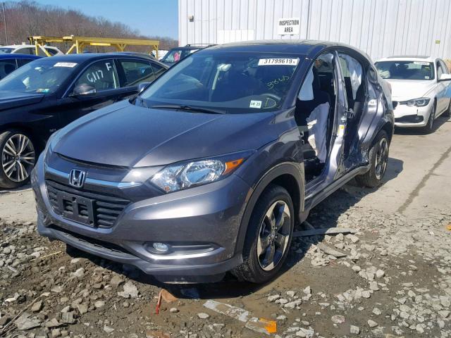 3CZRU6H5XJM731638 - 2018 HONDA HR-V EX GRAY photo 2