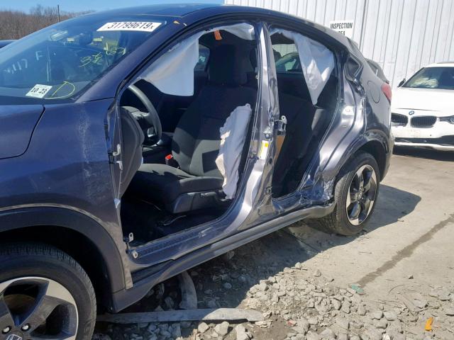 3CZRU6H5XJM731638 - 2018 HONDA HR-V EX GRAY photo 9