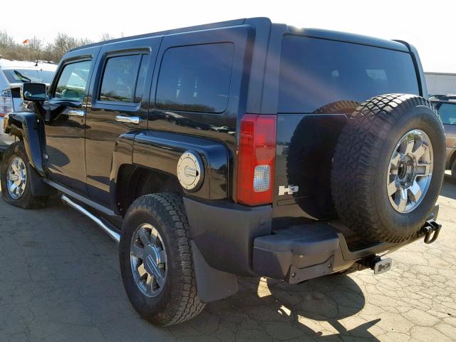 5GTEN13E798112046 - 2009 HUMMER H3 BLACK photo 3