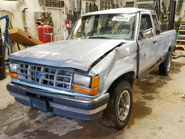 1FTCR15X3MPA48491 - 1991 FORD RANGER SUP BLUE photo 2