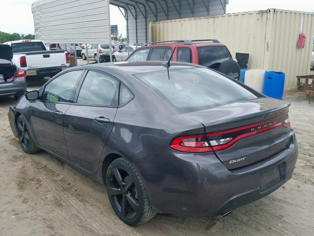 1C3CDFBB2GD519447 - 2016 DODGE DART SXT GRAY photo 3