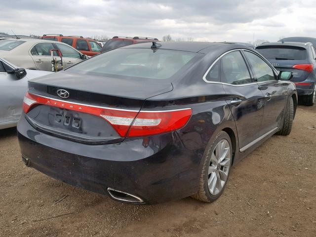 KMHFH4JG5DA256216 - 2013 HYUNDAI AZERA GLS BLACK photo 4