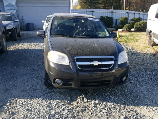 KL1TG55658B026281 - 2008 CHEVROLET AVEO LT BLACK photo 9