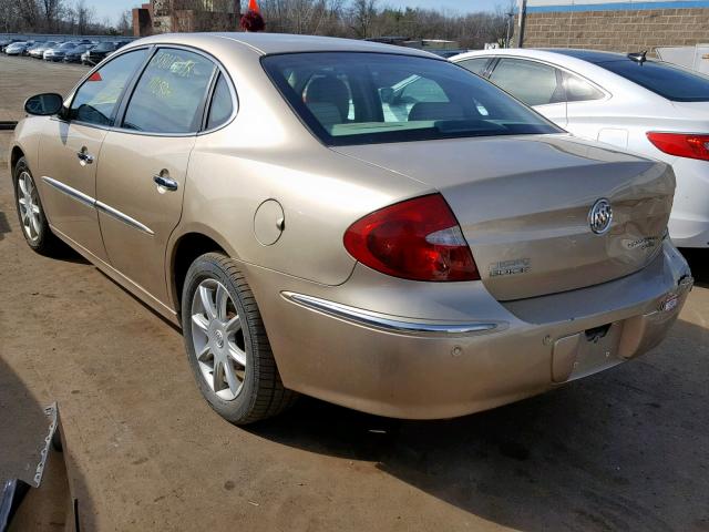 2G4WE567051259799 - 2005 BUICK LACROSSE C GOLD photo 3