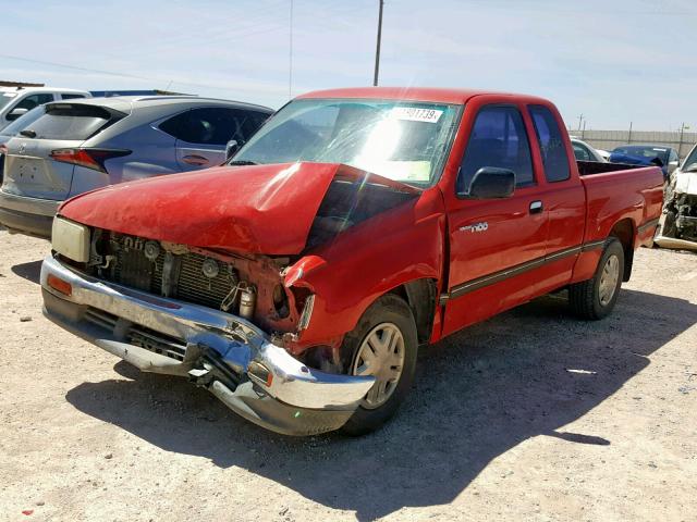 JT4VD12E3S0004345 - 1995 TOYOTA T100 XTRAC RED photo 2