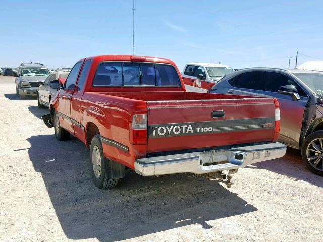 JT4VD12E3S0004345 - 1995 TOYOTA T100 XTRAC RED photo 3