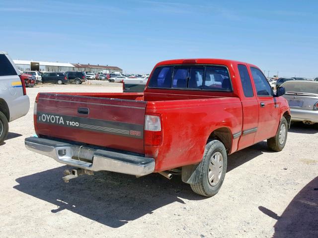 JT4VD12E3S0004345 - 1995 TOYOTA T100 XTRAC RED photo 4