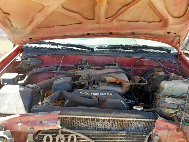 JT4VD12E3S0004345 - 1995 TOYOTA T100 XTRAC RED photo 7