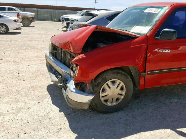 JT4VD12E3S0004345 - 1995 TOYOTA T100 XTRAC RED photo 9