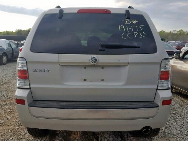 4M2CU81Z98KJ47392 - 2008 MERCURY MARINER SILVER photo 9