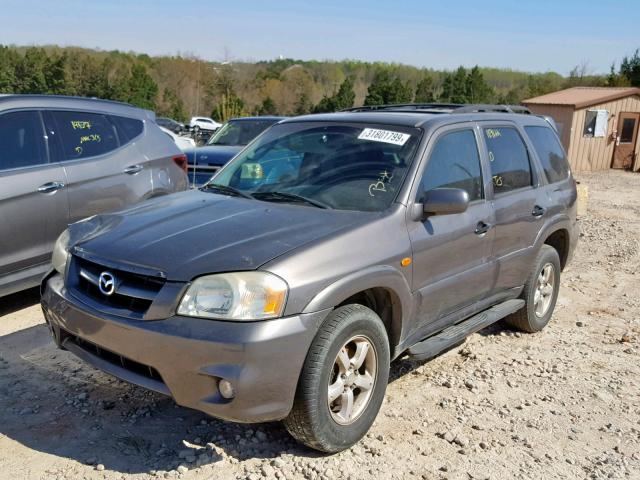 4F2CZ06185KM02959 - 2005 MAZDA TRIBUTE S GRAY photo 2