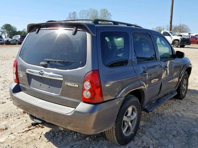 4F2CZ06185KM02959 - 2005 MAZDA TRIBUTE S GRAY photo 4