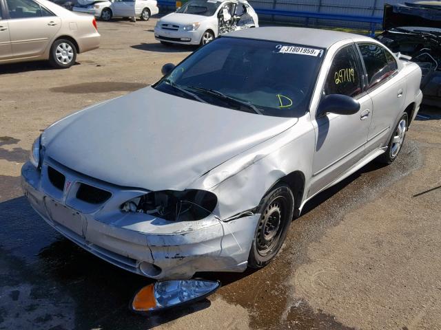 1G2NE52FX3C213907 - 2003 PONTIAC GRAND AM S SILVER photo 2