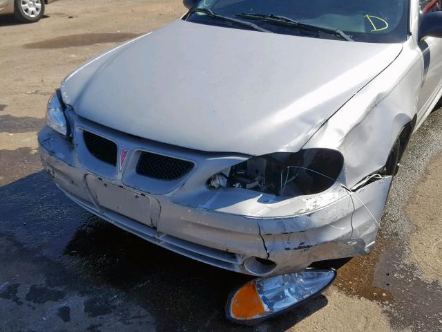 1G2NE52FX3C213907 - 2003 PONTIAC GRAND AM S SILVER photo 9