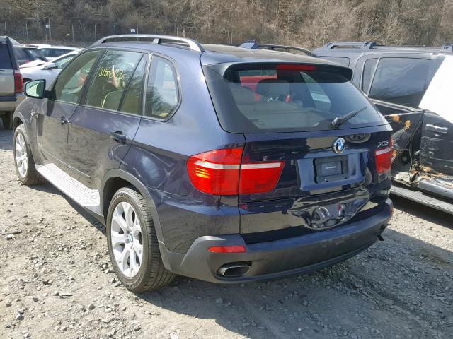 5UXFE83539L171157 - 2009 BMW X5 XDRIVE4 BLACK photo 3