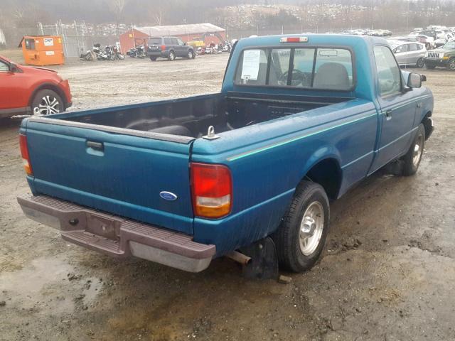 1FTCR10A6VTA62901 - 1997 FORD RANGER GREEN photo 4