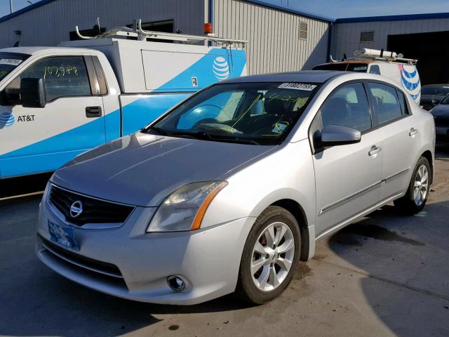 3N1AB6AP9CL650744 - 2012 NISSAN SENTRA 2.0 SILVER photo 2