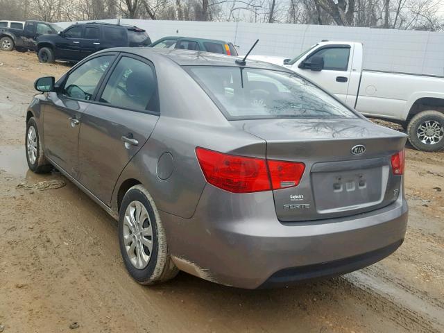 KNAFU4A26C5611256 - 2012 KIA FORTE EX SILVER photo 3