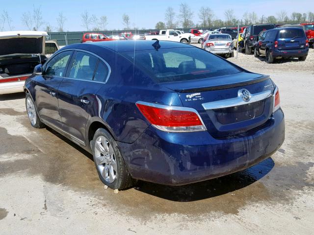 1G4GC5EC0BF392804 - 2011 BUICK LACROSSE C BLUE photo 3