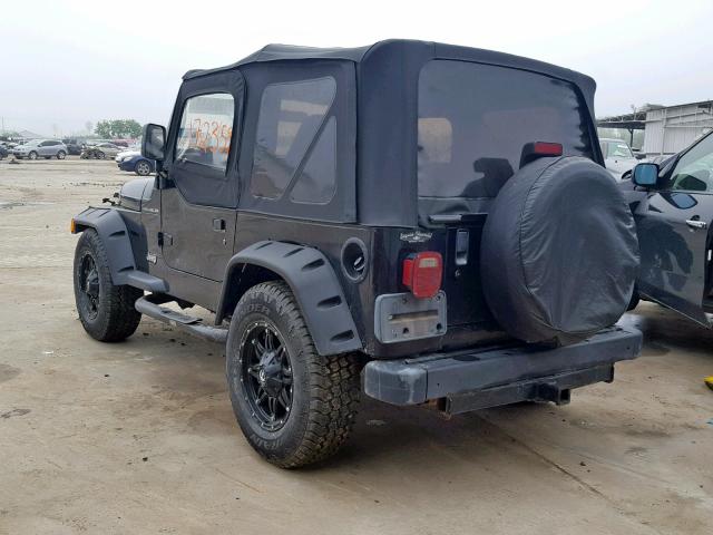 1J4FA29P0YP746223 - 2000 JEEP WRANGLER / BLACK photo 3