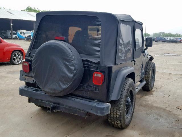 1J4FA29P0YP746223 - 2000 JEEP WRANGLER / BLACK photo 4