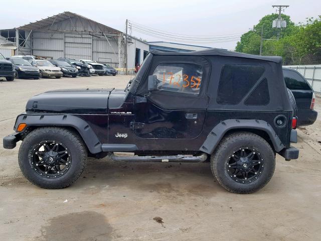 1J4FA29P0YP746223 - 2000 JEEP WRANGLER / BLACK photo 9