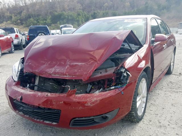 2G1WC5EM2B1143669 - 2011 CHEVROLET IMPALA LTZ RED photo 2