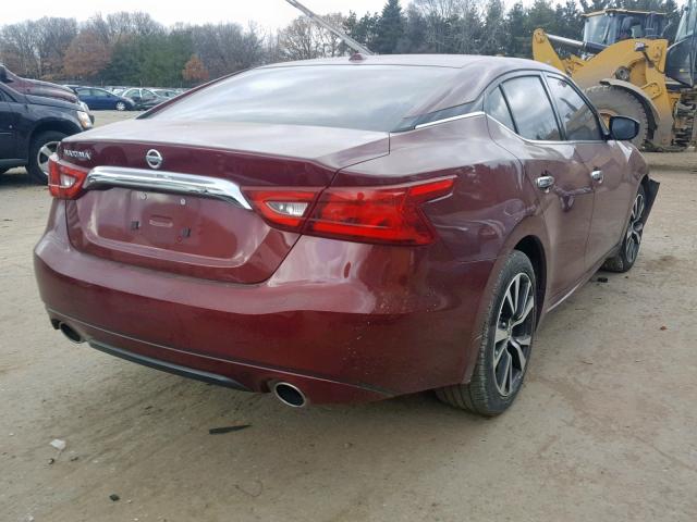 1N4AA6AP8GC389887 - 2016 NISSAN MAXIMA 3.5 MAROON photo 4