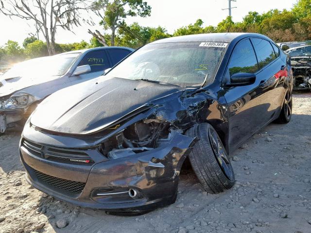 1C3CDFBB9ED919132 - 2014 DODGE DART SXT BLACK photo 2