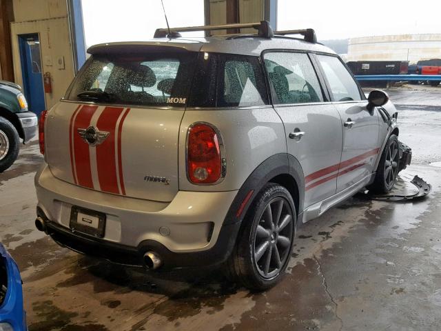 WMWZC5C5XDWP30467 - 2013 MINI COOPER S C SILVER photo 4