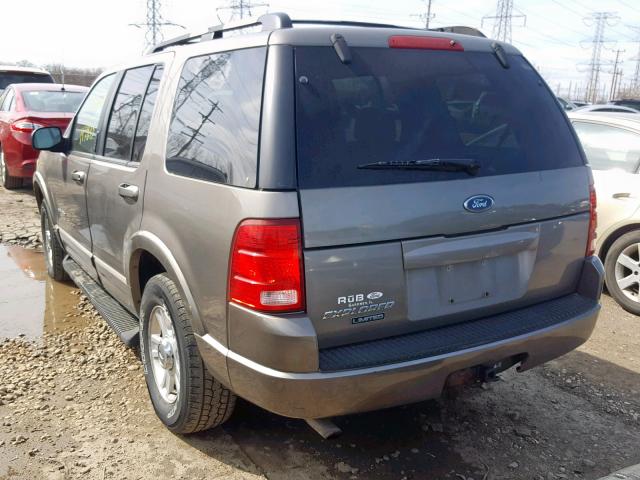 1FMZU75E92ZA50124 - 2002 FORD EXPLORER L TAN photo 3