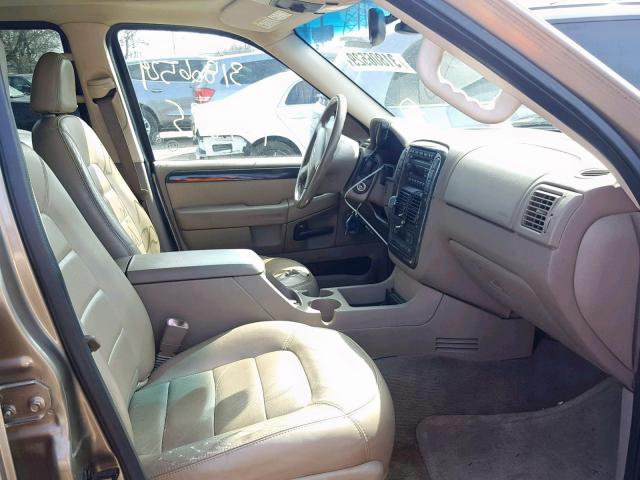 1FMZU75E92ZA50124 - 2002 FORD EXPLORER L TAN photo 5