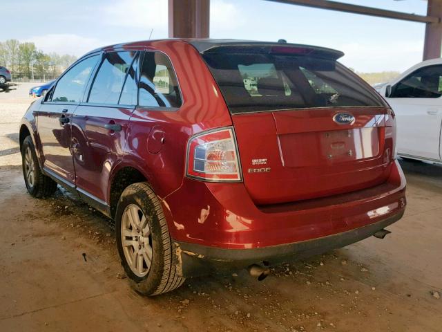 2FMDK36C47BB09211 - 2007 FORD EDGE SE RED photo 3