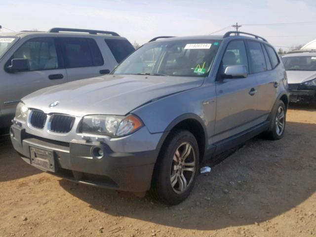 WBXPA93475WD19856 - 2005 BMW X3 3.0I GRAY photo 2