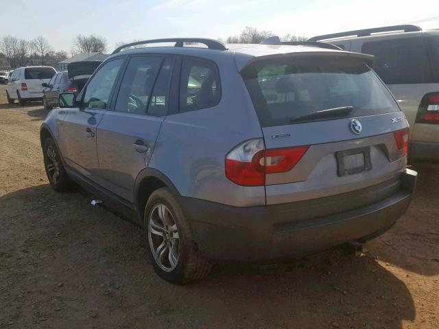 WBXPA93475WD19856 - 2005 BMW X3 3.0I GRAY photo 3