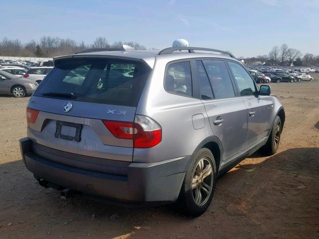 WBXPA93475WD19856 - 2005 BMW X3 3.0I GRAY photo 4