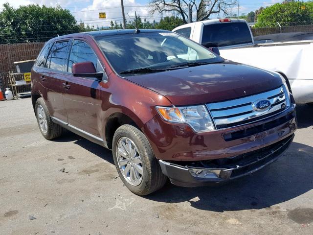 2FMDK3JC3ABB52761 - 2010 FORD EDGE SEL MAROON photo 1