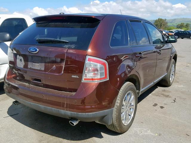 2FMDK3JC3ABB52761 - 2010 FORD EDGE SEL MAROON photo 4