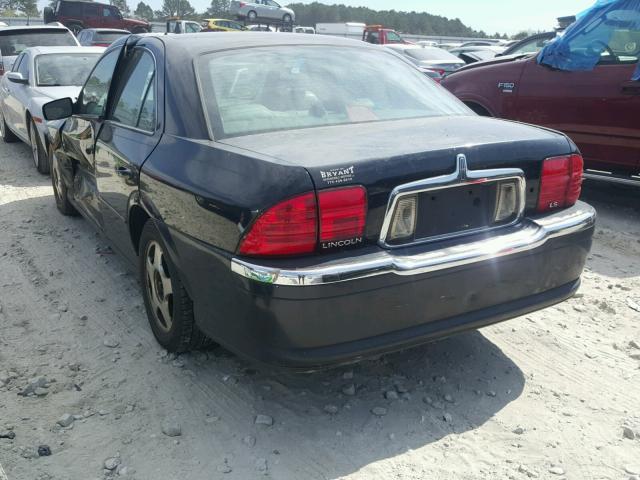 1LNHM86SX2Y674624 - 2002 LINCOLN LS BLACK photo 3