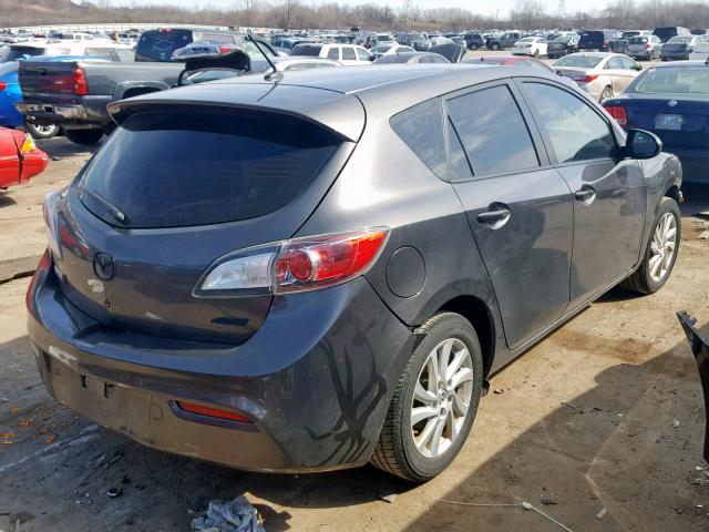 JM1BL1M74C1695157 - 2012 MAZDA 3 I GRAY photo 4