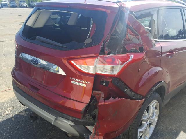 1FMCU0J9XEUB68822 - 2014 FORD ESCAPE TIT RED photo 9