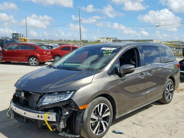 5FNRL6H92KB013129 - 2019 HONDA ODYSSEY EL BROWN photo 2