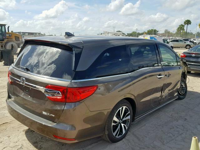 5FNRL6H92KB013129 - 2019 HONDA ODYSSEY EL BROWN photo 4