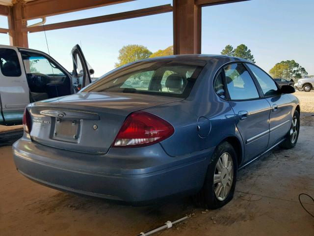 1FAFP56UX7A102977 - 2007 FORD TAURUS SEL BLUE photo 4