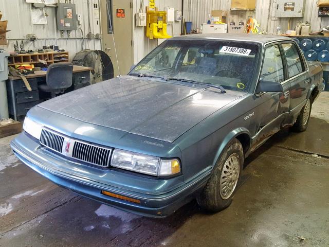 1G3AG55N6P6424601 - 1993 OLDSMOBILE CUTLASS CI BLUE photo 2