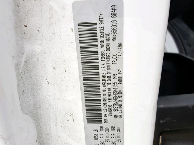 3C6TRVNG9HE541855 - 2017 RAM PROMASTER 白色 照片 10