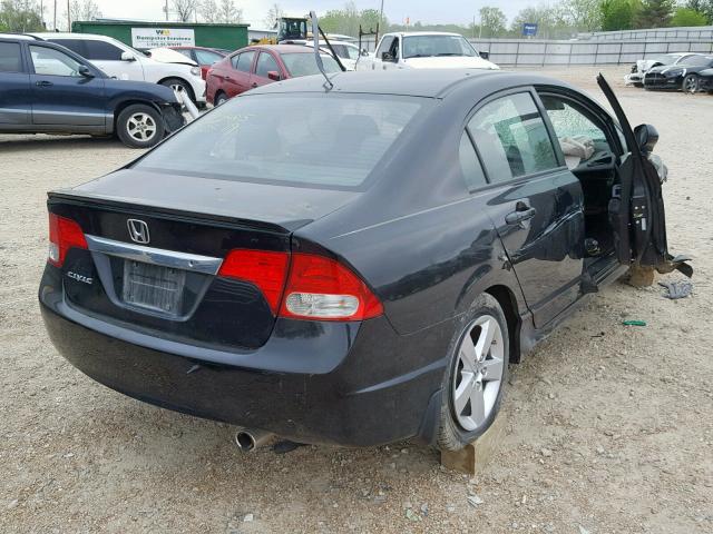 19XFA16659E007765 - 2009 HONDA CIVIC LX-S BLACK photo 4