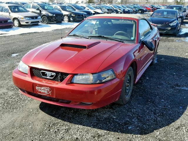 1FAFP45X13F314962 - 2003 FORD MUSTANG GT RED photo 2