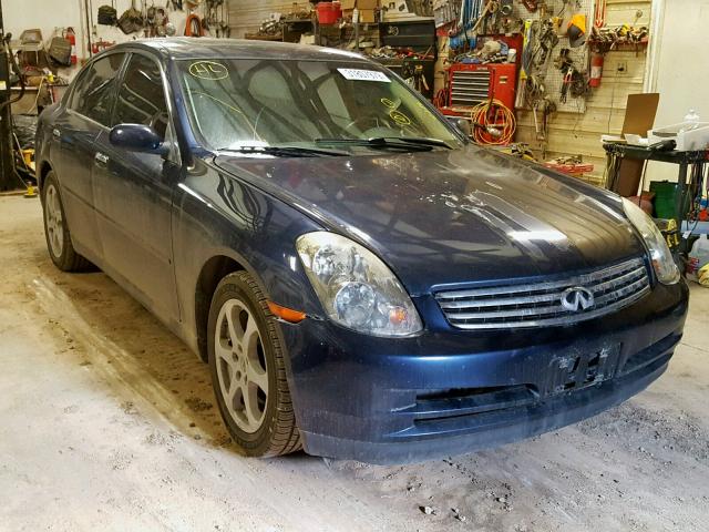 JNKCV51FX4M718067 - 2004 INFINITI G35 BLUE photo 1