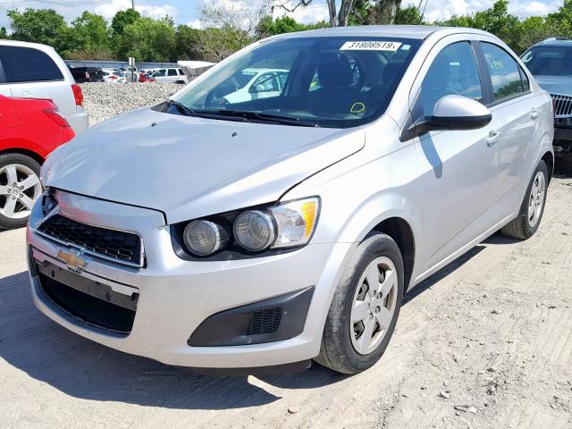1G1JA5SH5E4228750 - 2014 CHEVROLET SONIC LS SILVER photo 2